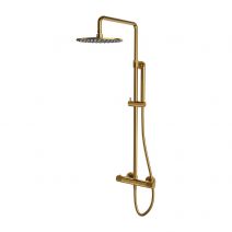 душова система з термостатом Omnires Contour brushed gold (CT8044GLB)