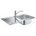 Набор кухонная мойка Grohe EX Sink 31565SD0 K300 и смеситель Eurosmart 33281002