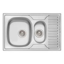 Кухонне миття з додатковою чашею Qtap 7850-B 0,8 мм Micro Decor (QT7850BMICDEC08)