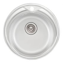 Кухонна мийка Qtap D510 0,8мм Satin (QTD510SAT08)