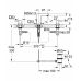 Eurocube Змішувач для раковини, на три отвори, двовентильний, S-Size (20351000)