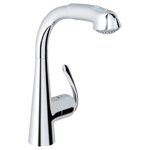 Змішувач для кухні Grohe EX Zedra 32553000 з висувним виливом