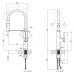 Змішувач для кухні Qtap Kuchyne 91105AC з рефлекторним виливом