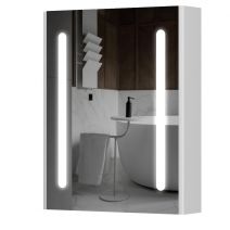 Зеркальный шкаф Aquarius Silver с LED подсветкой 60 Белый