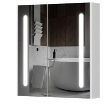 Зеркальный шкаф Aquarius Silver с LED подсветкой 70 Белый