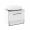 BLACK EDGE комплект меблів 70см, білий: тумба підвісна зі стільницею 1 ящик + умивальник накладний