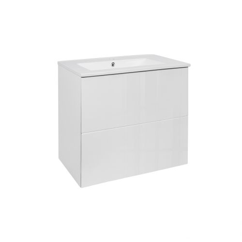 Комплект Qtap Tern 600х580х437 White тумба підвісна + раковина врізна QT1772TPL6013060CW