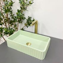 Умивальник (раковина) VBI FLORENTIA LIGHT GREEN MATT накладний Умивальник (раковина) VBI FLORENTIA LIGHT GREEN MATT накладний