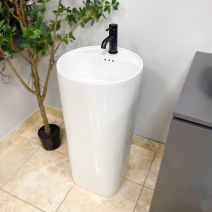 Умывальник (раковина) VBI MARSALA WHITE напольный Умывальник (раковина) VBI MARSALA WHITE напольный