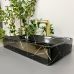 Умивальник (раковина) VBI TRIEST BLACK MARMO GLOSSY накладний