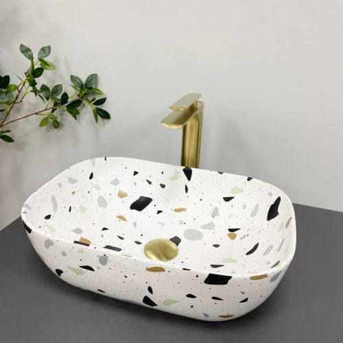 Умывальник (раковина) VBI RAVENNA TERAZZO GLOSSY накладной Умывальник (раковина) VBI RAVENNA TERAZZO GLOSSY накладной