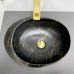 Умивальник (раковина) VBI VALIANO MARBLE BLACK MATT накладний