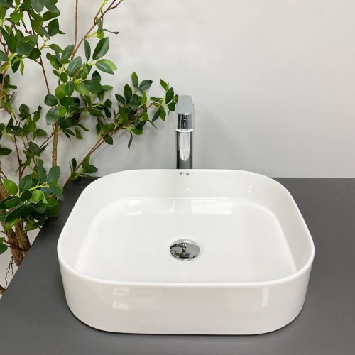 Умивальник (раковина) VBI LESINA WHITE накладний Умивальник (раковина) VBI LESINA WHITE накладний