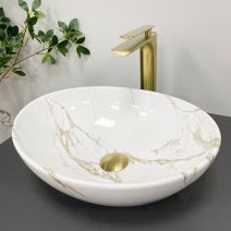 Умивальник (раковина) VBI PARMA STAINS GLOSSY накладний