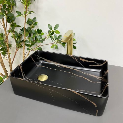 Умивальник (раковина) VBI VELLETRI BLACK STONE MATT накладний Умивальник (раковина) VBI VELLETRI BLACK STONE MATT накладний