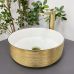 Умивальник (раковина) VBI PRATO BRUSH GOLD WHITE накладний Умивальник (раковина) VBI PRATO BRUSH GOLD WHITE накладний