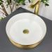 Умивальник (раковина) VBI PRATO BRUSH GOLD WHITE накладний Умивальник (раковина) VBI PRATO BRUSH GOLD WHITE накладний