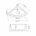 Умивальник (раковина) VBI FANO WHITE накладний підвісний