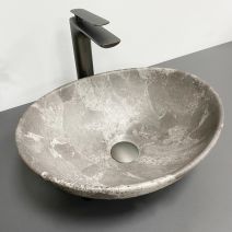 Умивальник (раковина) VBI PARMA DARK GREY STONE MATT накладний Умивальник (раковина) VBI PARMA DARK GREY STONE MATT накладний