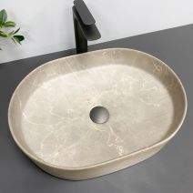 Умивальник (раковина) VBI VERONA 50 BEIGE STONE MATT накладний