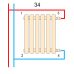 Вертикальные радиаторы Quantum 2 H-1800 мм, L-365 мм Betatherm боковое подключение