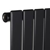 Вертикальный радиатор отопления Betatherm Blende 1 H-1800 мм, L-449мм RAL 9005M