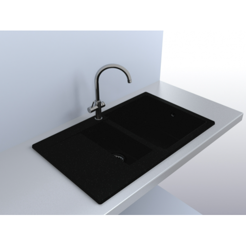 Кухонна мийка Fancy Marble LaPas світло чорний