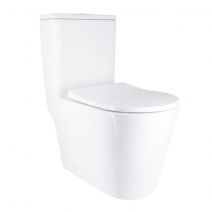 Унітаз-моноблок для підлоги Qtap Swan Ultra Quiet безободковий з сидінням Soft-Close WHITE QT16226080A