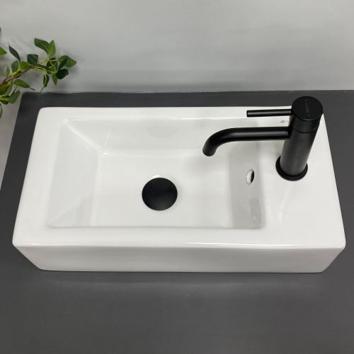 Умивальник (раковина) VBI ANZI L WHITE накладний підвісний Умивальник (раковина) VBI ANZI L WHITE накладний підвісний