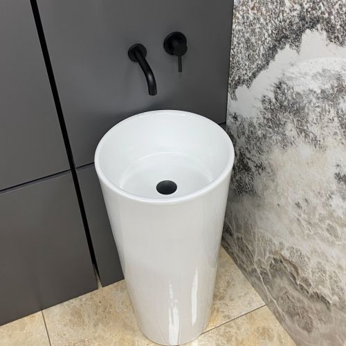 Умивальник (раковина) VBI ATESSA WHITE підлоговий