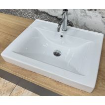 Умивальник (раковина) VBI BAGNARA 60 WHITE врізний