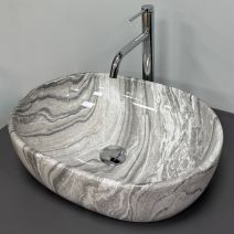Умивальник (раковина) VBI MODENA S GREY ONYX накладний