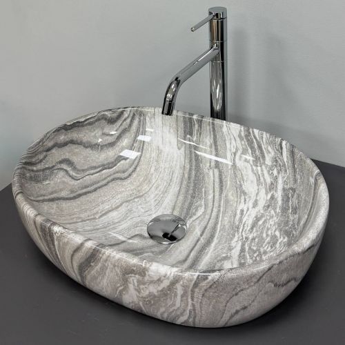 Умивальник (раковина) VBI MODENA S GREY ONYX накладний