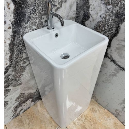 Умивальник (раковина) VBI CALIATO WHITE підлоговий