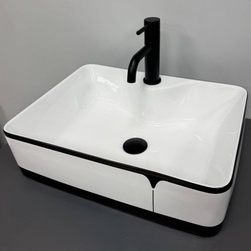 Умывальник (раковина) VBI FORLI BLACK LINED накладной Умывальник (раковина) VBI FORLI BLACK LINED накладной