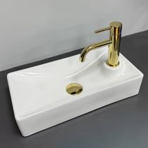 Умивальник (раковина) VBI MALVIZZO L WHITE накладний підвісний