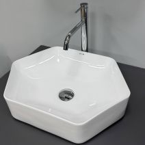 Умивальник (раковина) VBI QUAGLIO WHITE накладний