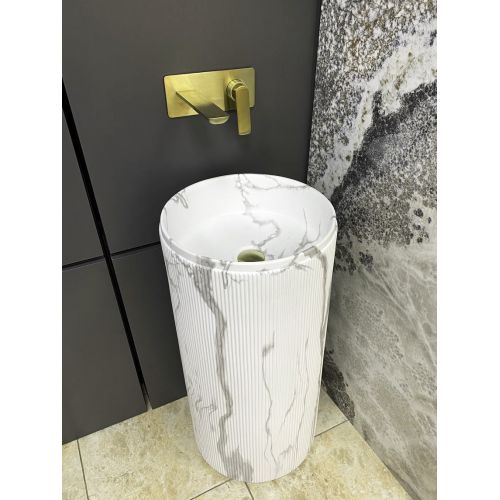 Умывальник (раковина) VBI TARANTO MARMO MATT напольный Умывальник (раковина) VBI TARANTO MARMO MATT напольный