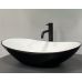 Умивальник (раковина) VBI TURIN BLACK WHITE накладний