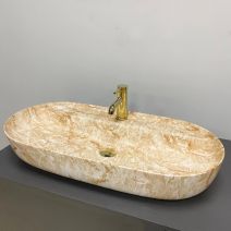 Умивальник (раковина) VBI TERNI M TRAVERTINE накладний