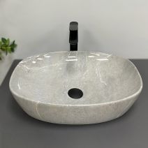 Умивальник (раковина) VBI OLBIA GREY STONE GLOSSY накладний Умивальник (раковина) VBI OLBIA GREY STONE GLOSSY накладний