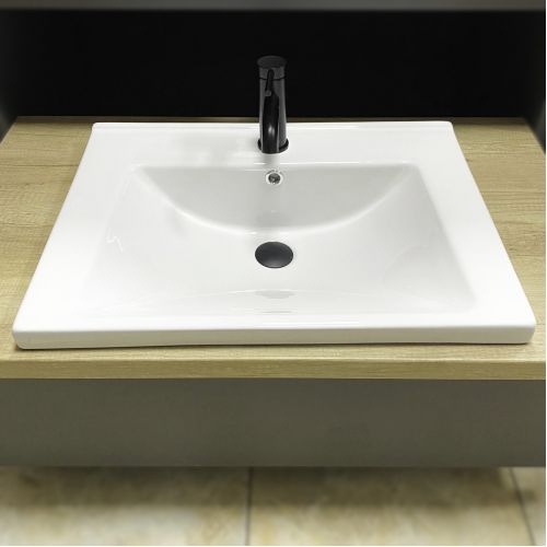 Умивальник (раковина) VBI BUSSO 60 WHITE врізний