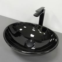 Умивальник (раковина) VBI PARMA BLACK GLOSSY накладний Умивальник (раковина) VBI PARMA BLACK GLOSSY накладний