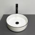 Умивальник (раковина) VBI PRATO WHITE BLACK EDGE накладний