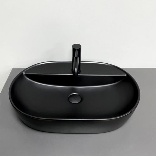 Умивальник (раковина) VBI TERNI BLACK MATT накладний