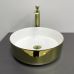 Умивальник (раковина) VBI PRATO GOLD WHITE накладний