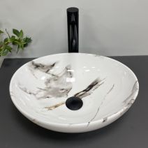 Умивальник (раковина) VBI PARMA CARRARA GLOSSY накладний