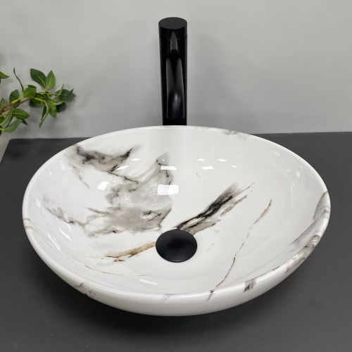 Умивальник (раковина) VBI PARMA CARRARA GLOSSY накладний