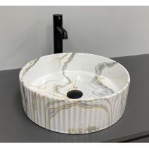 Умивальник (раковина) VBI BRINDISI M STAINS GLOSSY накладний