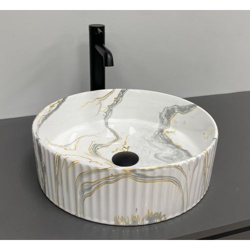 Умивальник (раковина) VBI BRINDISI M STAINS GLOSSY накладний